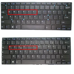 Laptop Keyboard For Thomson NEO14C-4WH64 N14C-4WH64 N14C4WH64 Black Without Frame France FR/United States US