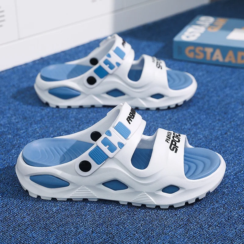 Men's Sandals Summer New Fashionable Outdoor Thick Bottom Non slip Comfortable Sandals Men's Driving Beach Shoes