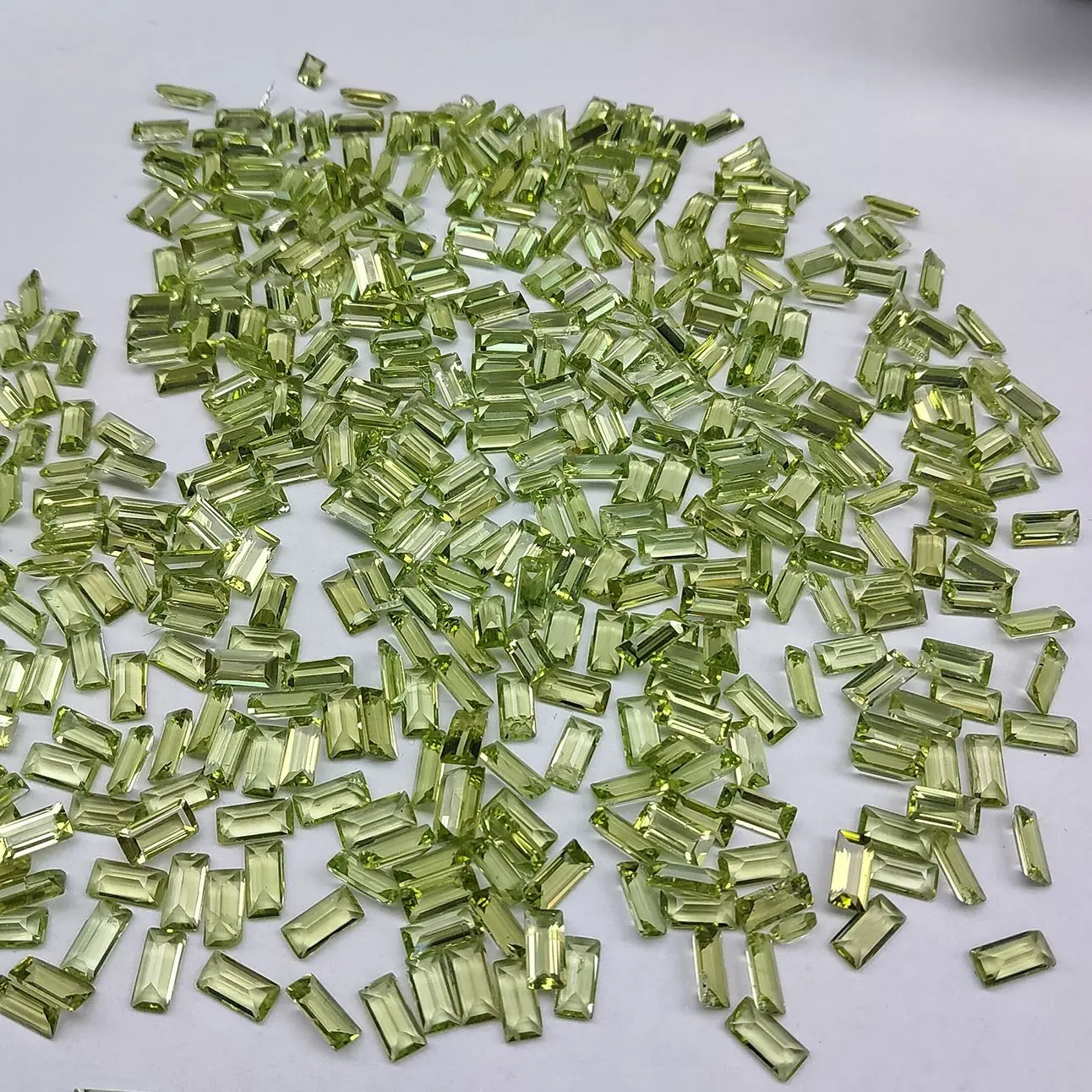 

2x4 мм прямоугольная огранка A + натуральный камень перидот для ювелирных изделий своими руками