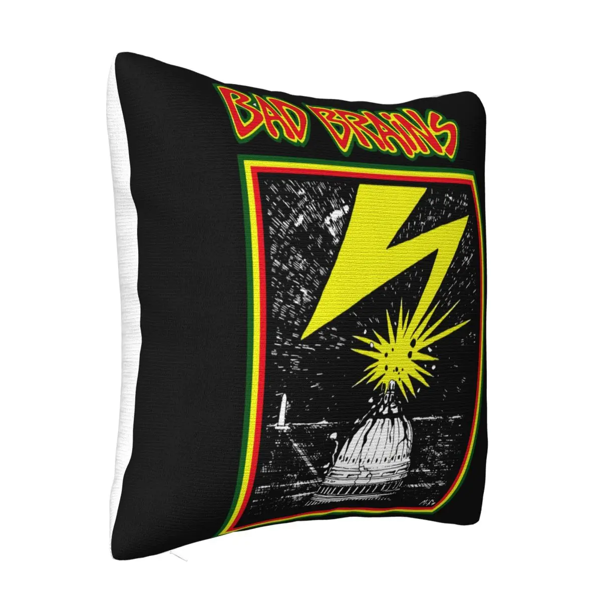 Authentic Bad Brains Band Capitol Logo Hardcore Punk Swea White S 2Xl New Women Men Pillow Case