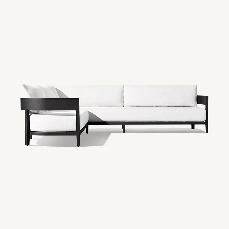 # Para diseñador, conjunto de sofás para exteriores para todo tipo de clima, muebles de jardín y Patio, juego de sofás de aluminio moderno Balmain