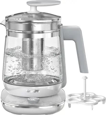 1.5L Borosilicate Glass Electric Kettle, Fast Boil, Auto Shut-Off, BPA Free for Coffee and Tea