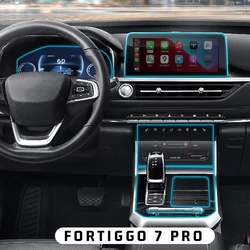 Película de Panel de caja de cambios de TPU para Chery Tiggo 7 Pro, 2020, 2021, 2022, pegatina protectora para salpicadero, Interior, antiarañazos, accesorios para coche