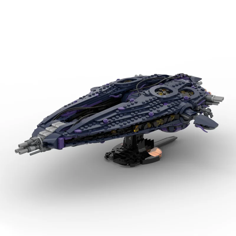 1322pcs Space Series Stargate Wraith Hive Ship Moc Spaceship Model Building Blocks Creative Assembly Bricks Birthday Toys Gifts