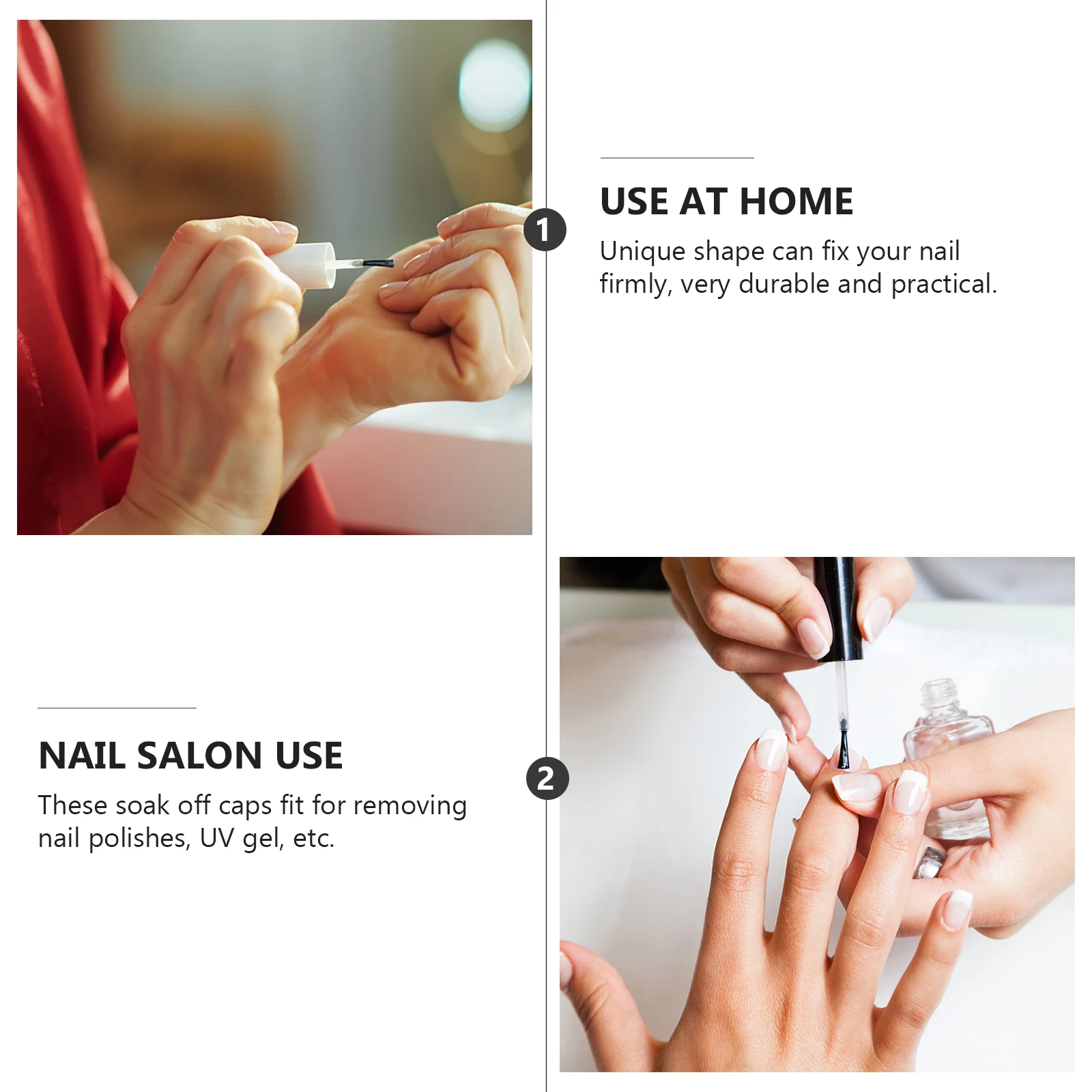 10 個プレミアムプラスチックマニキュア固定クリップクリエイティブな形状のマニキュア除去用ポータブル軽量実用的なギフト