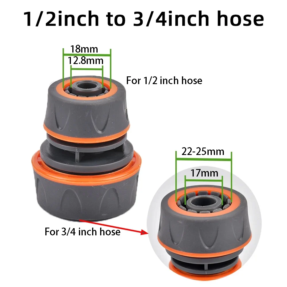 1 Stück 1/2" 3/4" 1" Gartenschlauch-Schnellanschlussadapter -EU-BPS-Gewindeanschlüsse für Wasserhähne, Spritzpistolen und Bewässerungssysteme – Detail 14