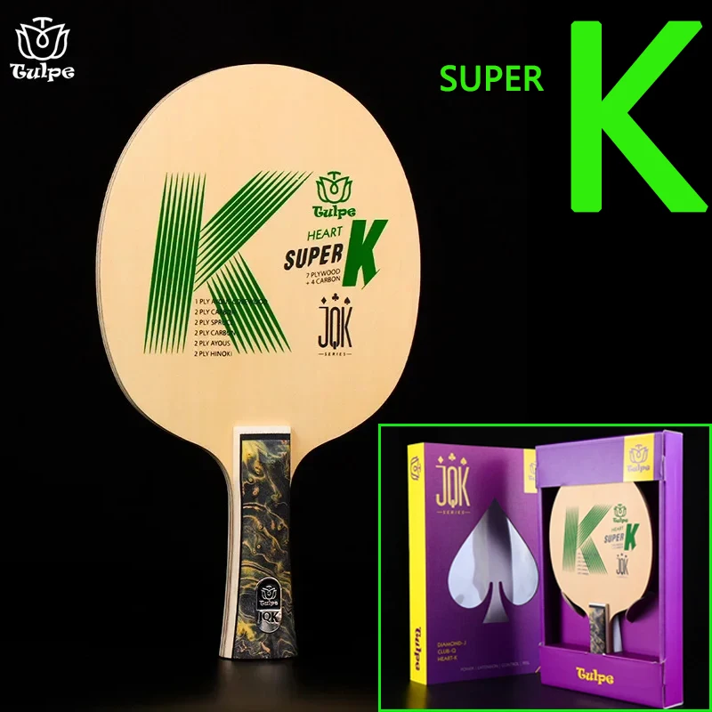 

TULPE K 11Ply Structure Table Tennis Rackets Professional Table Tennis Bottom Blade Carbon Advanced Ping Pong Bat Paddle FL/CS