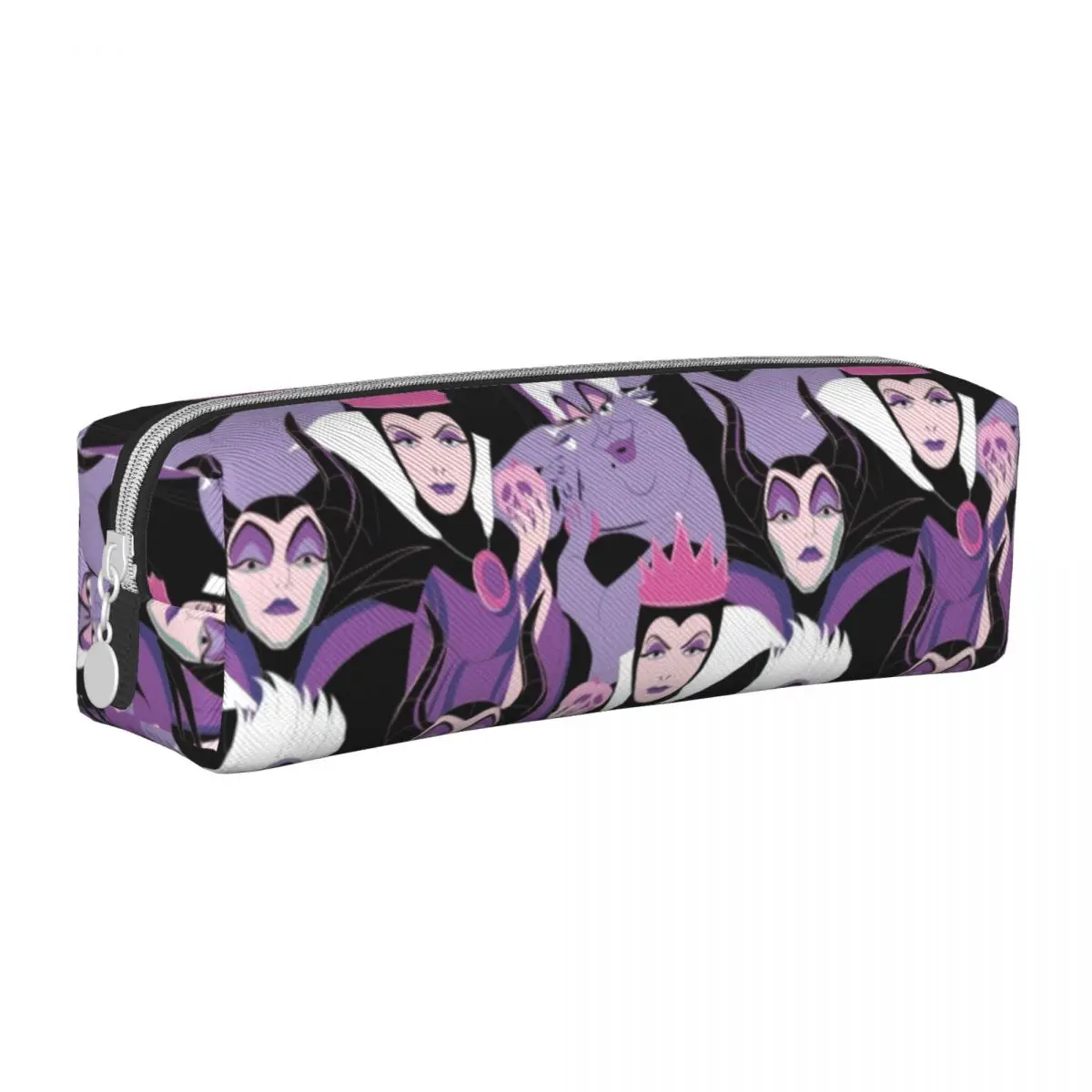 Villains Cartoon Queen Of Hearts Pencil Cases Evil Quee Maleficent Pencilcases Pen Holder for Student Capacity Pencil Bag