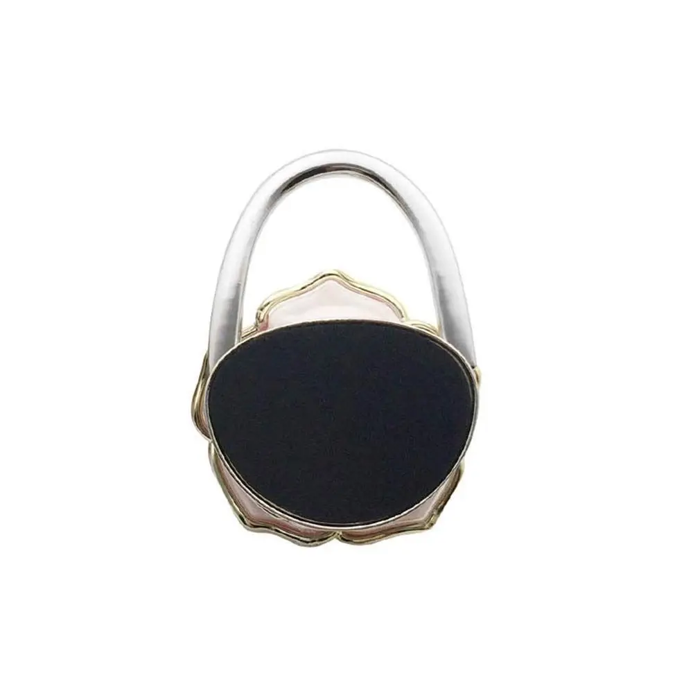 NEW Foldable Rose Handbag Hook Golden-edged Portable Briefcase Hanger Creative Durable Bag Holder for Table