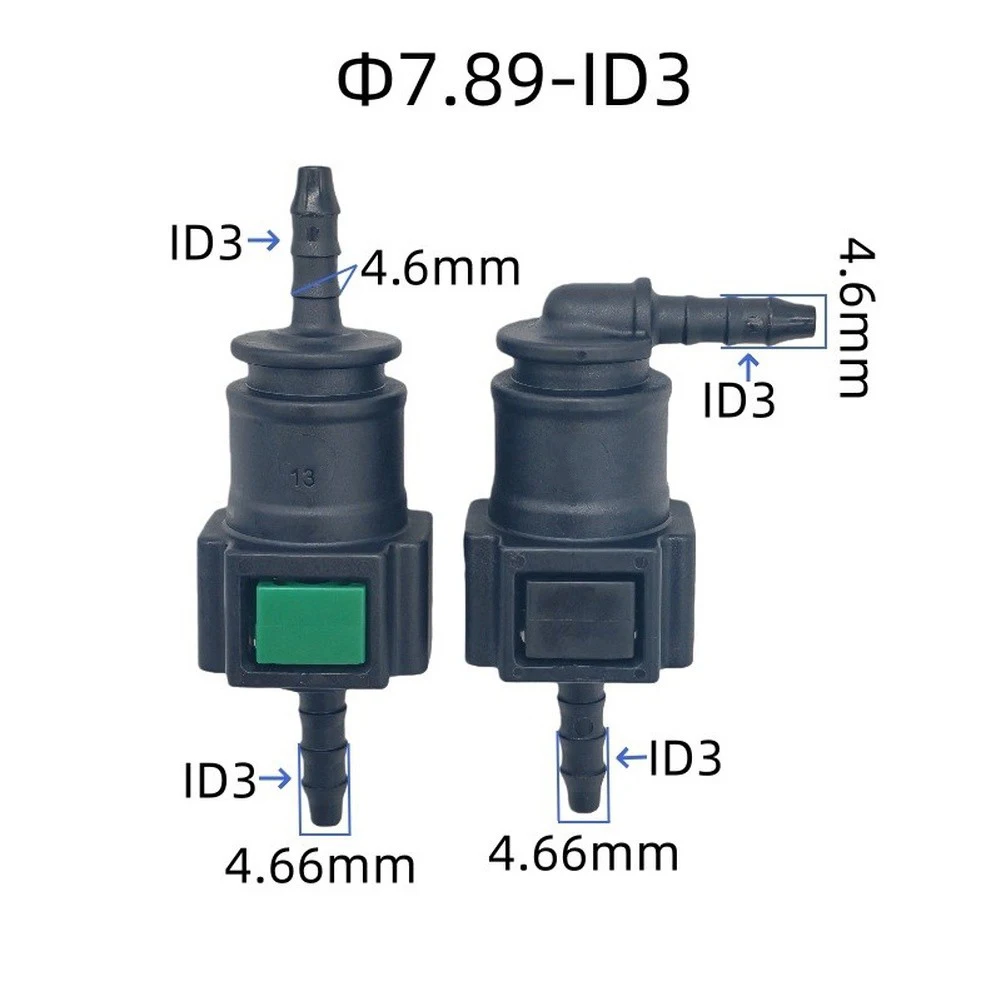 Plastic Fuel Fitting 7.89 mm ID for SAE Fuel Pipes with Quick Connect Feature and Double Retention  Plastic Fuel
