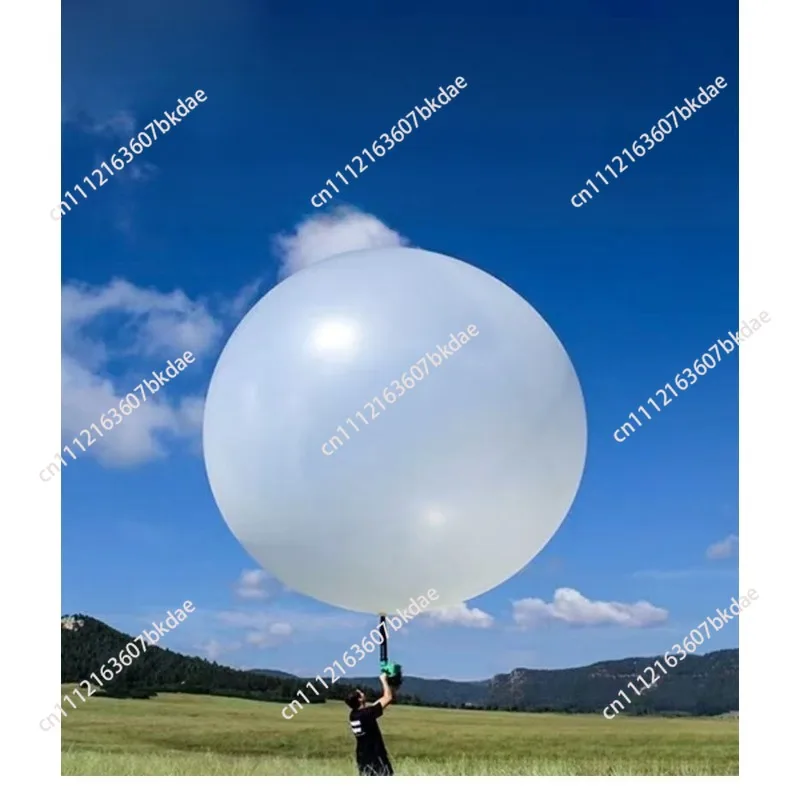 

120 Inch 300g Giant White Weather Balloon 3-3.5m Inflatable Flying Balloon for Outdoor Event & Large Celebration