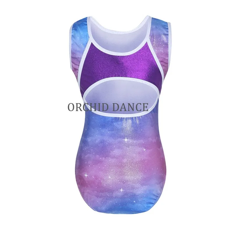 Hot Sale High Quality Cheap Kids Girls Children Metallic Tank Sleeveless Leotards Gymnastics