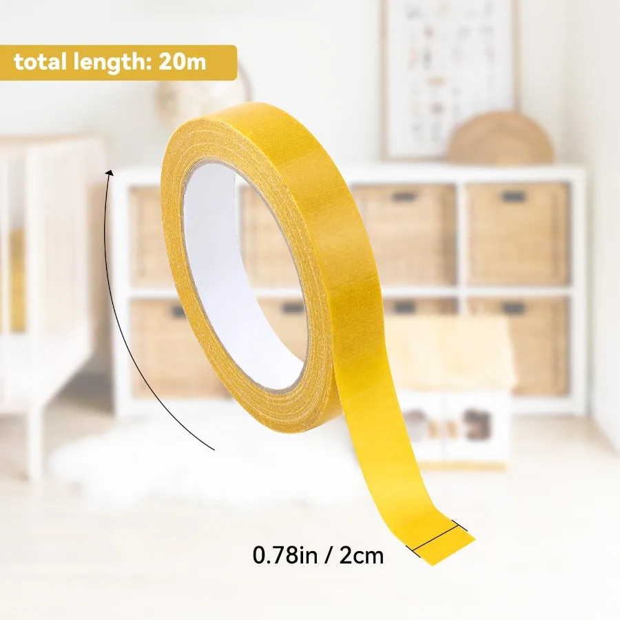 1 حزمة شريط قماش مزدوج الجوانب شريط شاش عالي التحمل شريط قماش شريط تثبيت عالي الالتصاق للسجاد صور ملصقات Fra #2