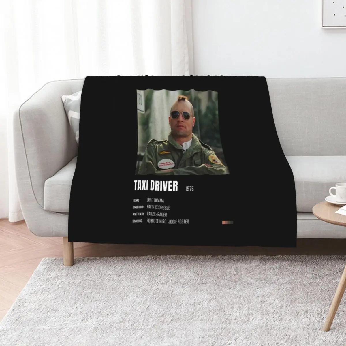 Vintage Retro Taxi Driver Minimalist Poster Gifts Throw Blanket Weighted Beach anime Quilt Sofa Quilt heavy to sleep Blankets