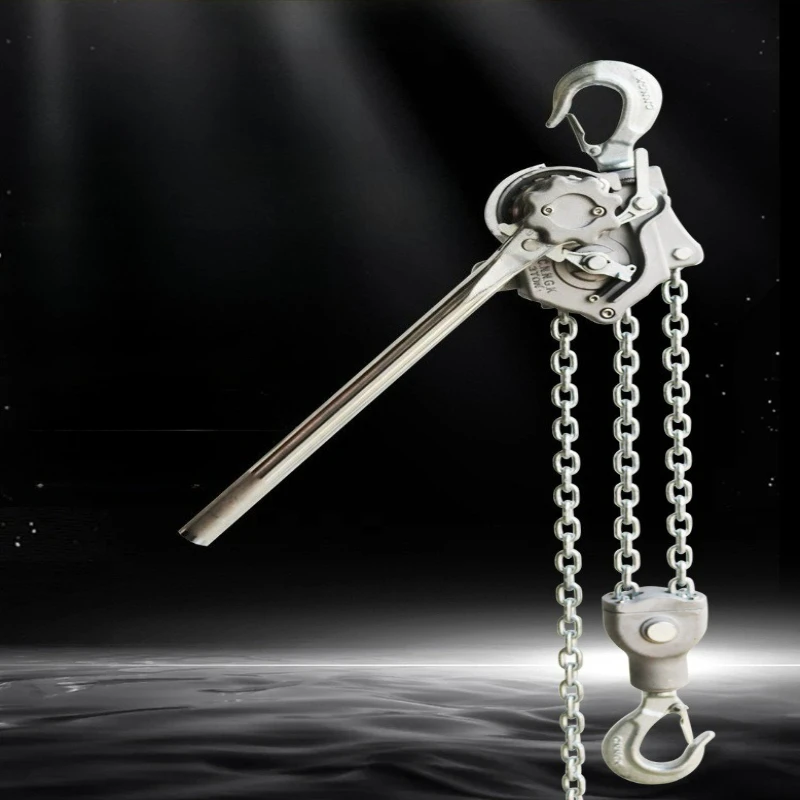 Aluminum Alloy Hand Chain Hoist Lever Power for Building Materials Construction Chain Hoist Mining Home Equipment Argani JTC