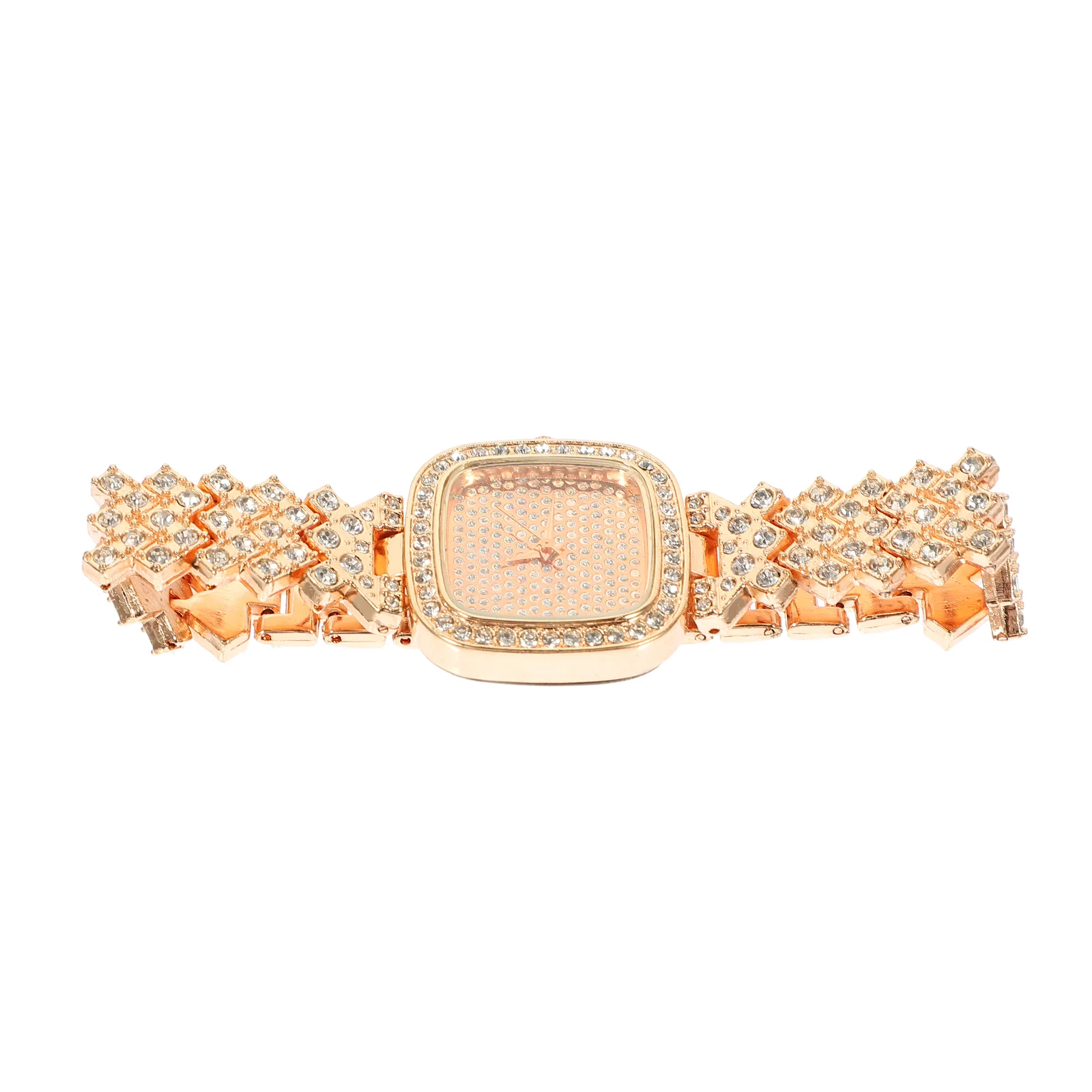 

Stainless Steel Women's Diamond Watch Woman Watches for Button Exquisite