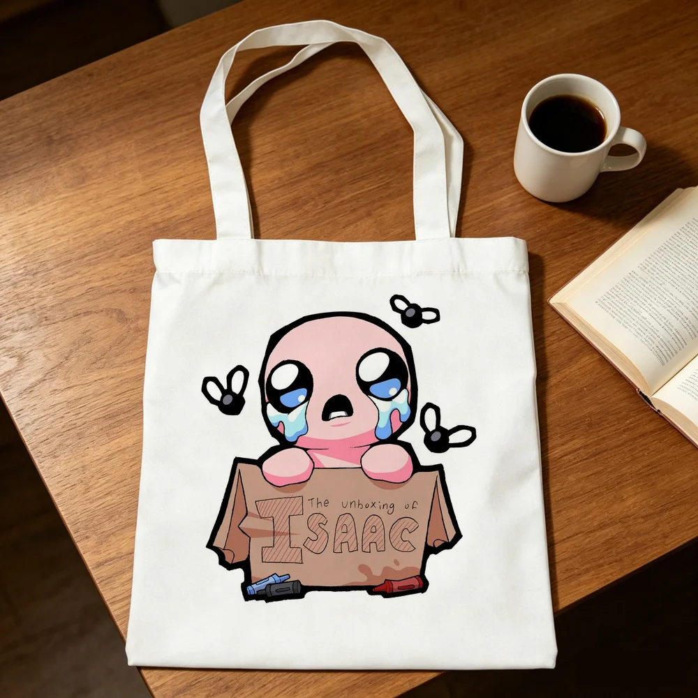 the Binding of Isaac tote bag grocery shopper bolsas de tela torba na zakupy shoulder  woman