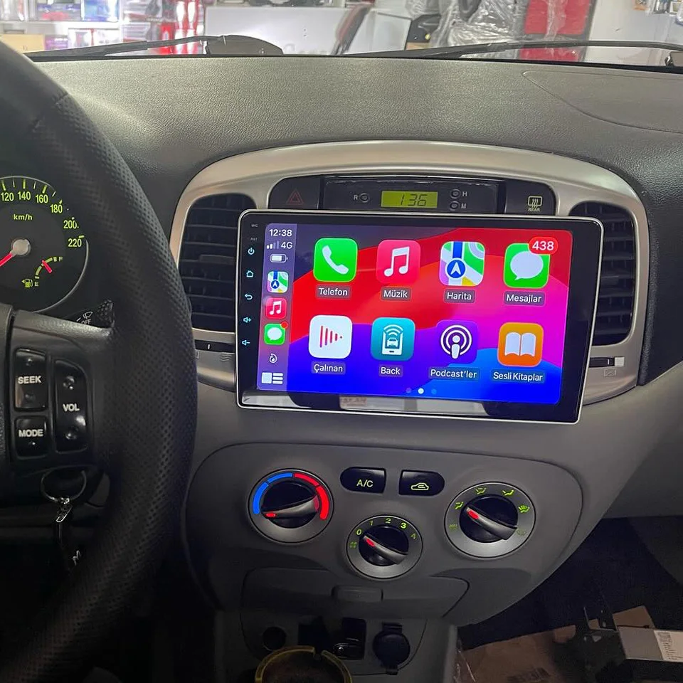 Car Auto Radio For Hyundai Accent 2006 - 2011 Android 14 8G+128G Car GPS Navi DVD Video Music Player With 4G Sim WiFi Carplay BT