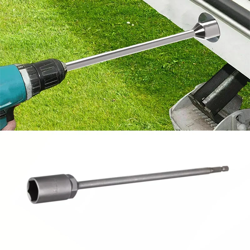 15cm Corner Steady Caravan Leg Winder Drill Extension Jack Socket 19mm Adapter For Motorhome Leg Winding Car Repair Tools