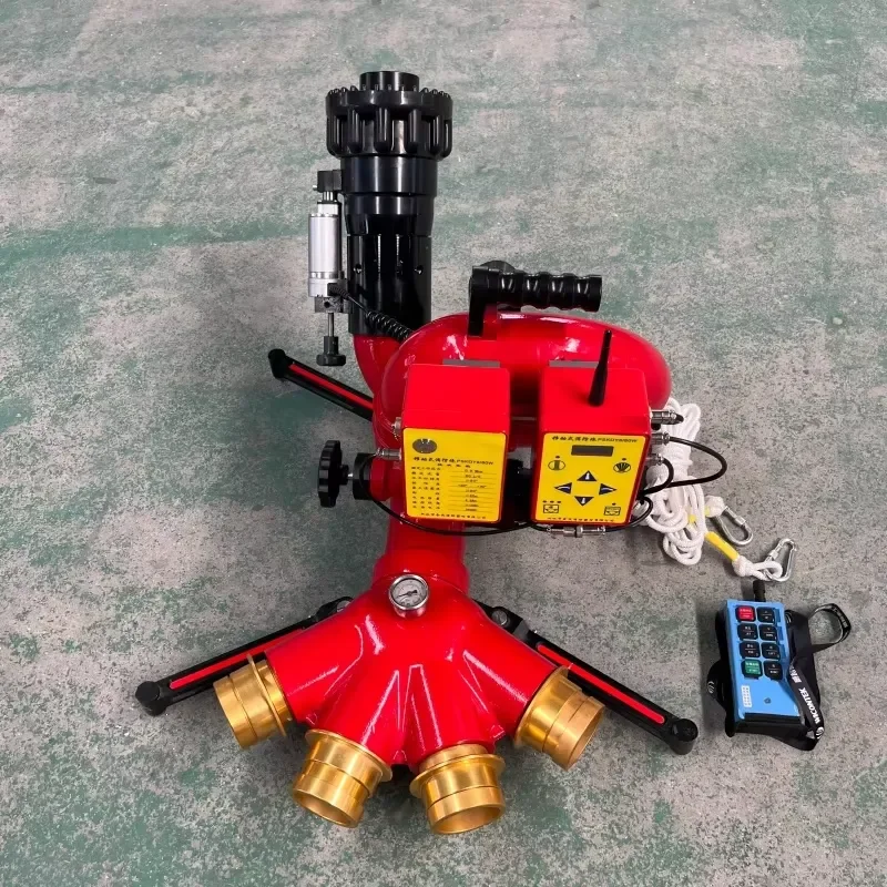 2026 80L Electric Auto-Swing Foam Cannon Remote Control 150m Range 120 Spray Angle High Pressure Flexible Portable Fire