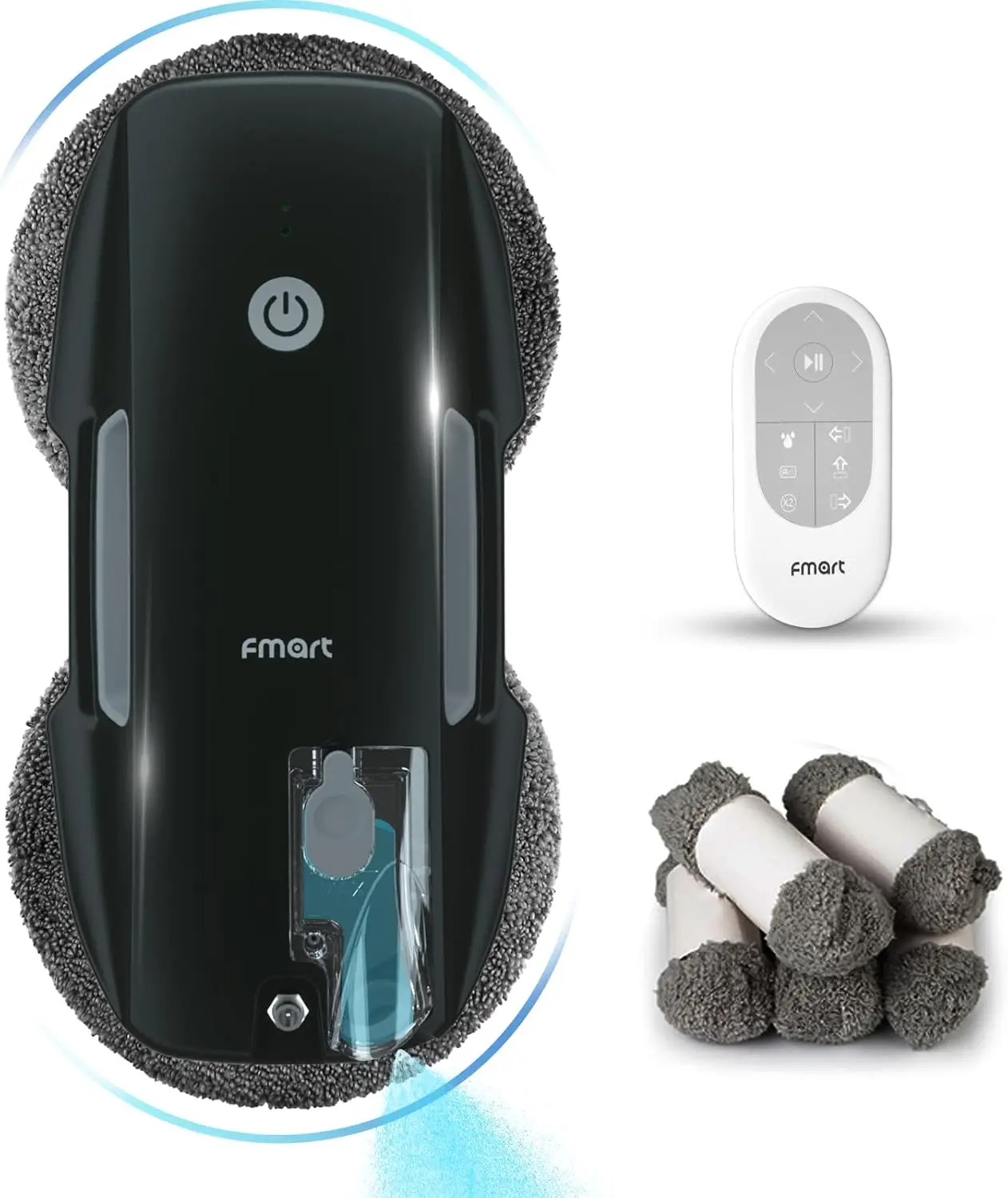 T9Pro Window Cleaning Robot - 3800PA, Ultrasonic Water Spray, AI Path Planning, AI Edge Detection Window Cleaner Robotic Vacuums