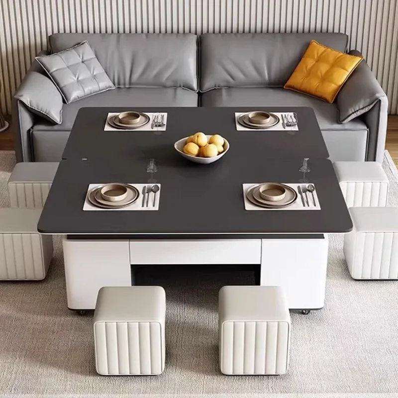 White Hardcover Coffee Table Trau Storage Black Minimalist Modern Side Table Nordic Marble Couchtisch Marmor Home furniture