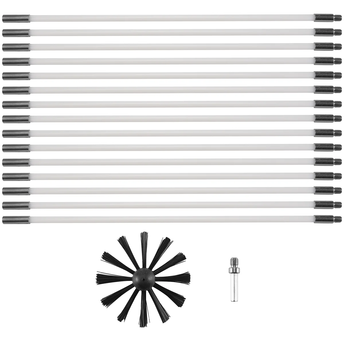 家庭用工業用チニーブラシセット,17個,チニーボイラーブラシ,クリーニングツール,暖炉クリーニングキット