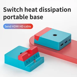 TV Docking Station for Nintendo Switch Portable TV Dock Station Replacement for Official Nintendo Switch with HDMI USB 3.0 Port
