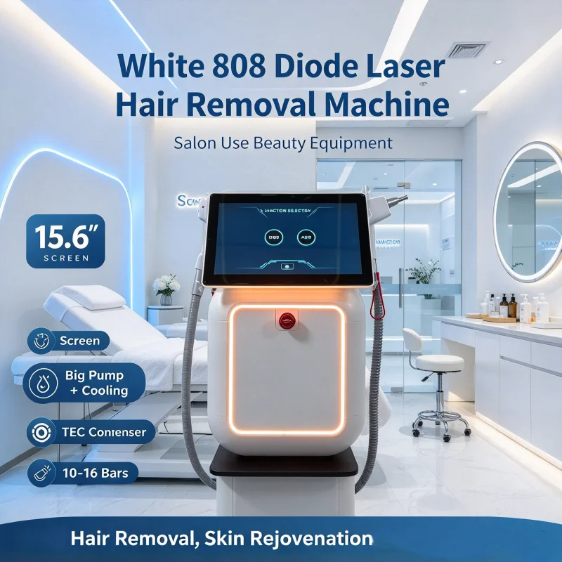 2-in-1 Portable Diode Laser & Picosecond Aesthetic Device with Large Screen for Hair Removal Treatments in Beauty Centers