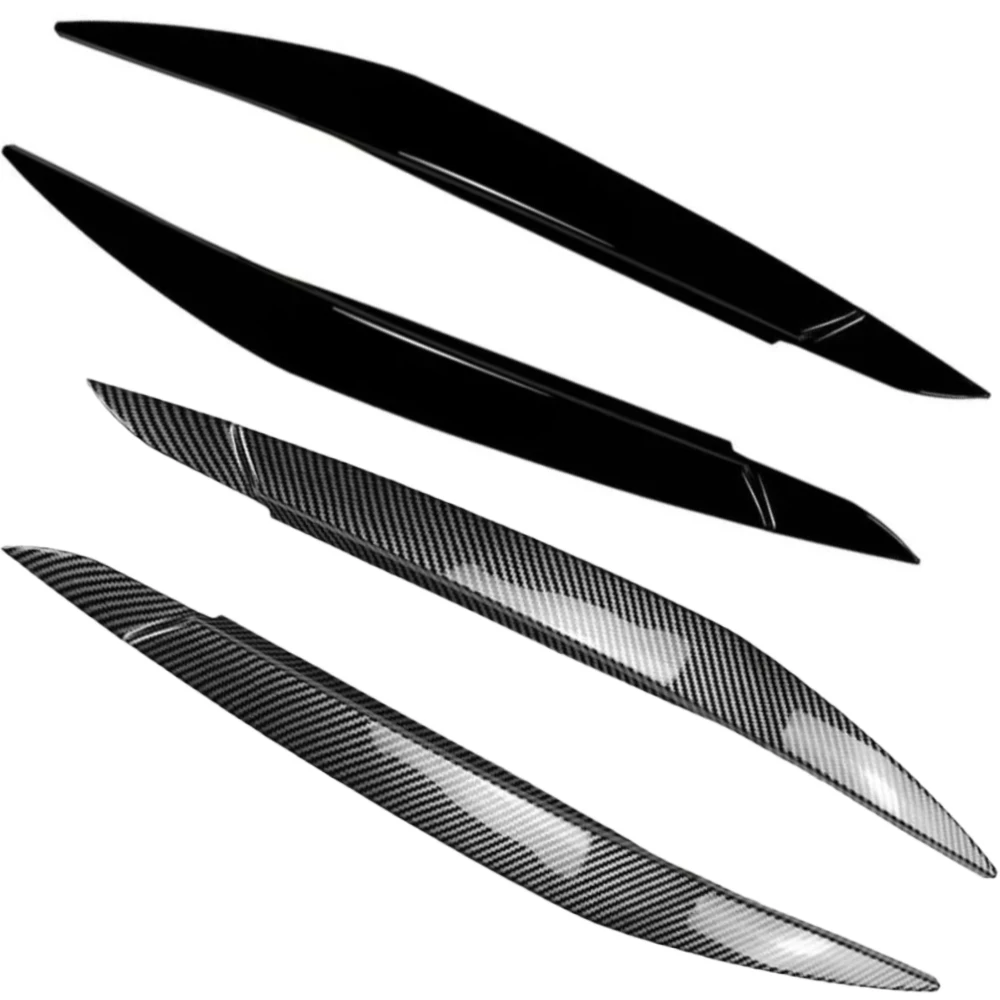 

Крышка для бровей из АБС-пластика, отделка для бровей из углеродного волокна/глянцевый черный для BMW X6 E71 E72 2008-2014