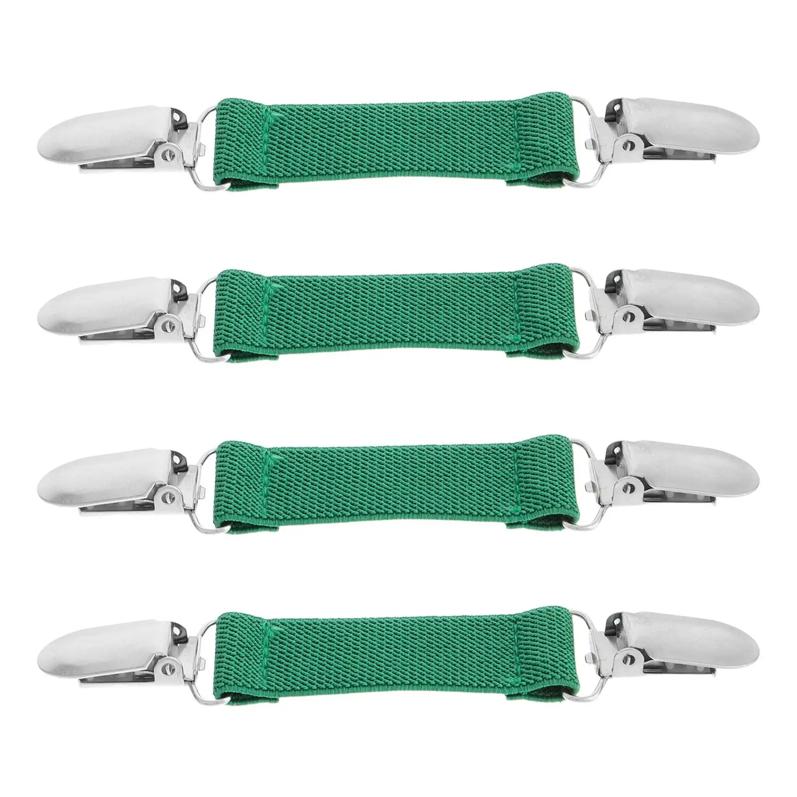 

4pcs Elastic Leg Clips for Men Waist Cinch Clip Belt Women Adjustable Pant Keepers Anti Wind Water Snow Cycling Outdoor