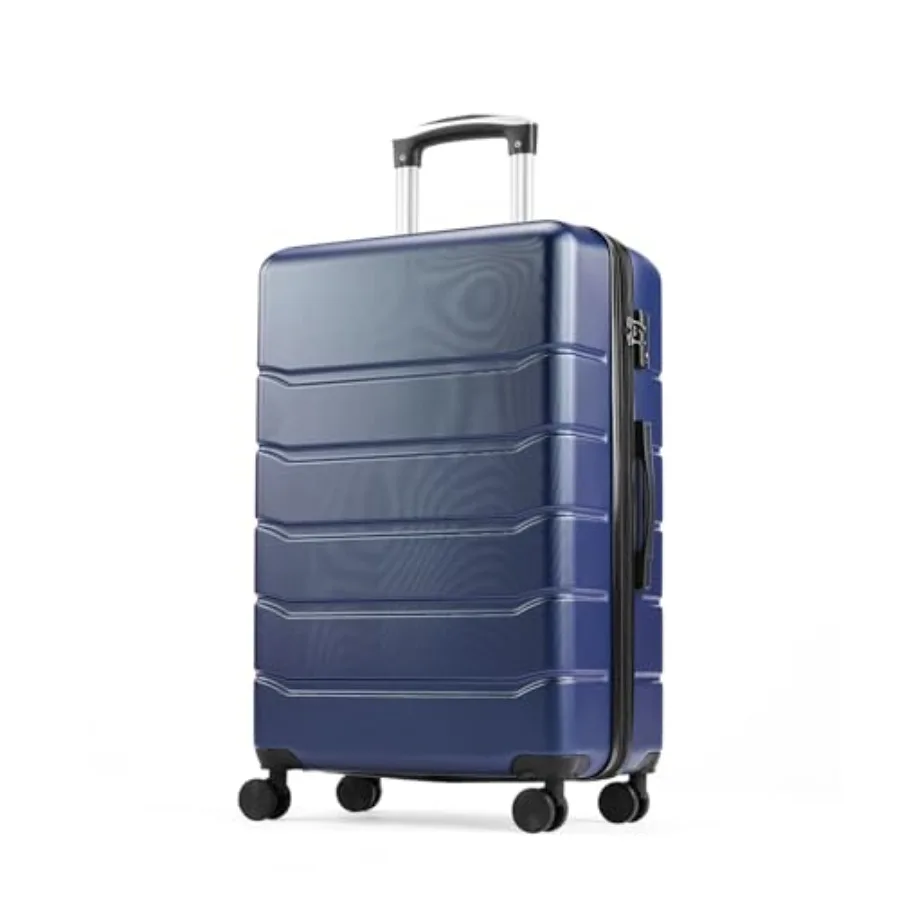 

Чемодан ch Luggage с жестким корпусом и колесами-спиннерами, легкий, из ABS-пластика, для регистрируемого багажа, с замком TSA, расширяемый, средний размер S