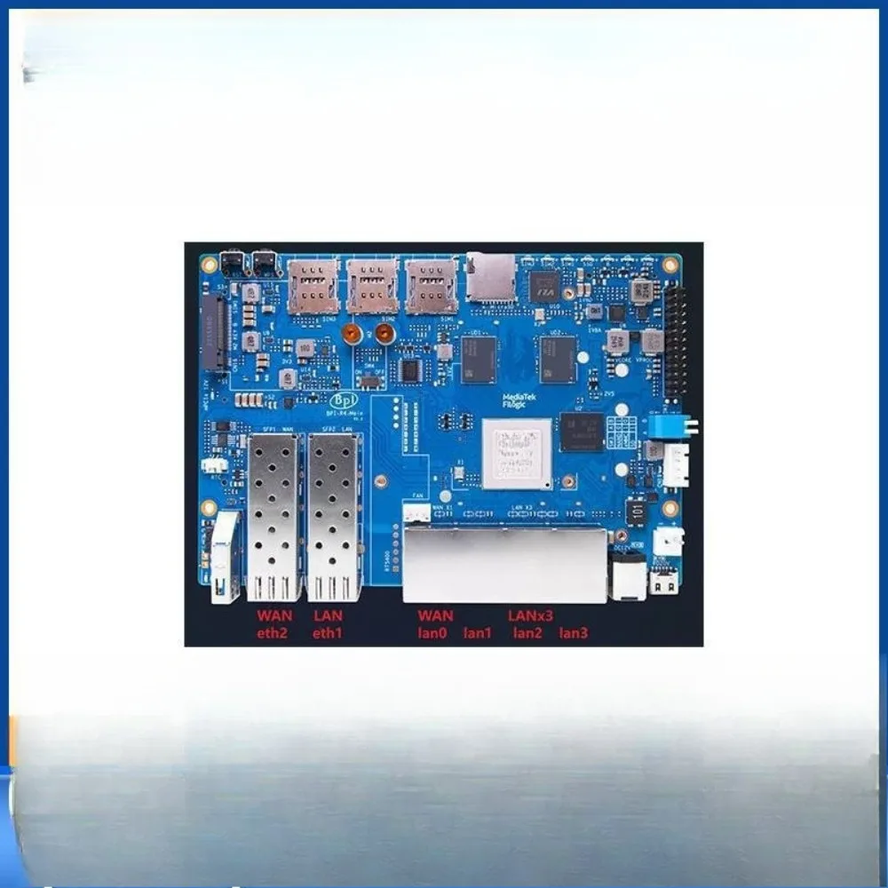 BPI-R4 High-Performance Development Board, Supporting 2 SFPs