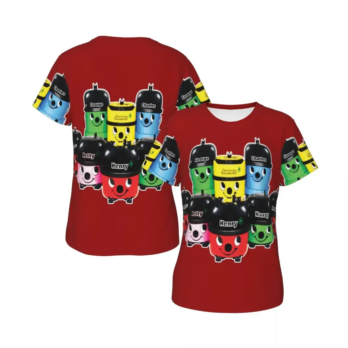 Henry Hoover And Friends T-Shirt for Women Round Neck Streetwear T Shirts Women's Short Sleeve Summer Clothes Tops