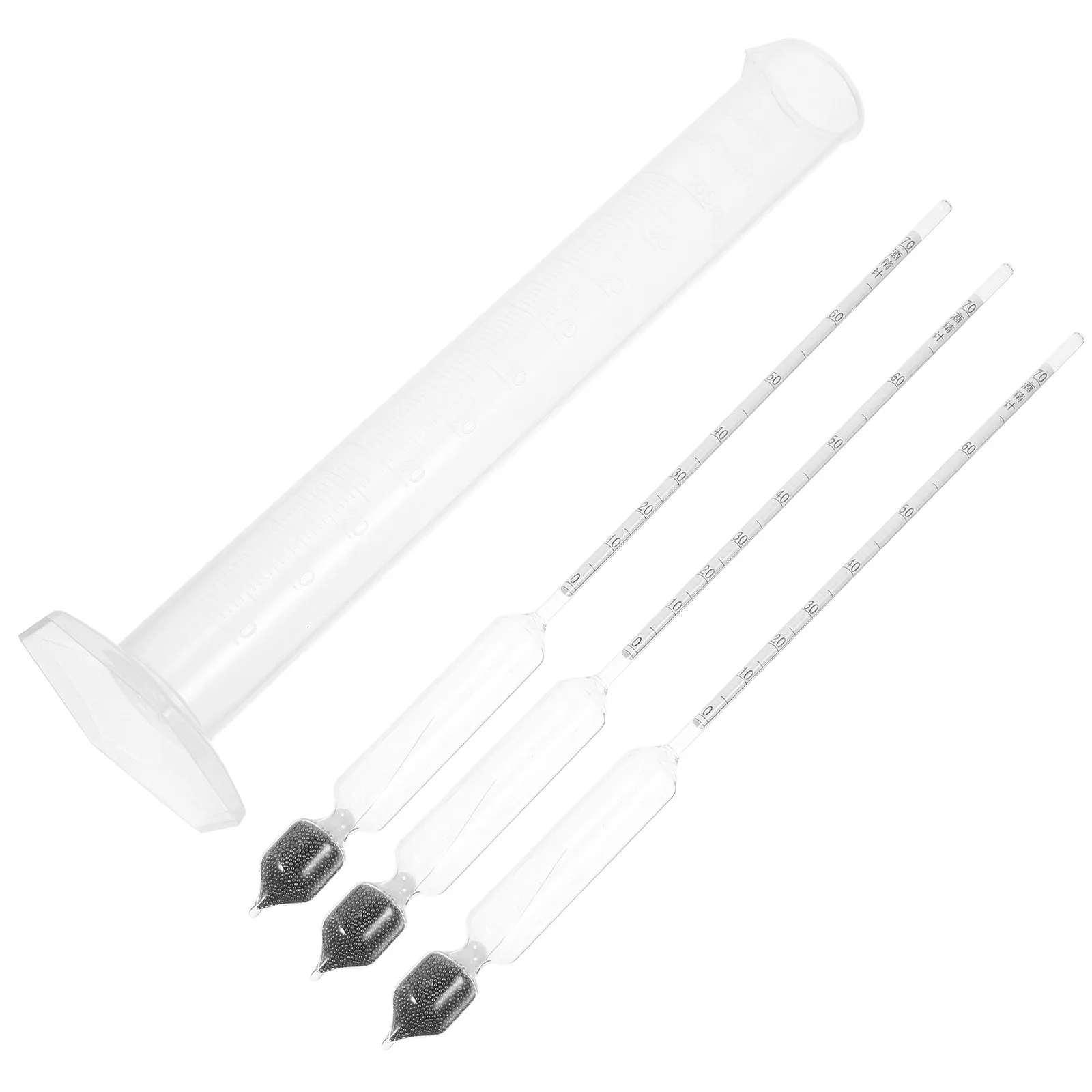 Glass Alcohol Meter Hydrometer Set for Beer Wine Mead Kombucha Specific Gravity Brix Fermentation Testing