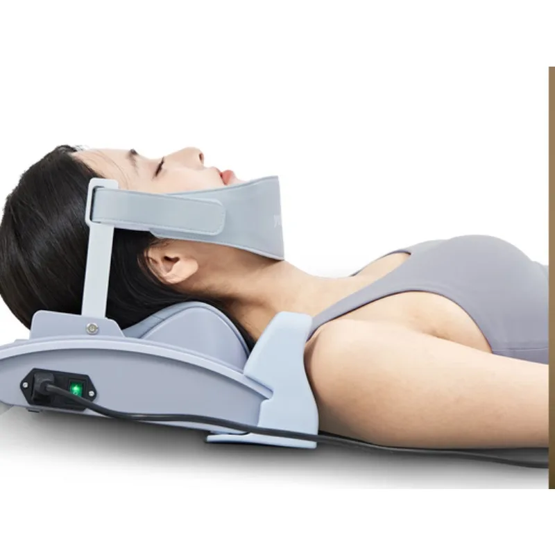 

Electric cervical retractor to protect the cervical spine and relax the household stretcher