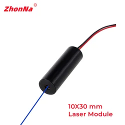 450nm BlueDot LaserModul Enter DC 3V-5V10X30mm Metal BronzeHead Target Photoelectric Source manufacturerFree Customization 80mW