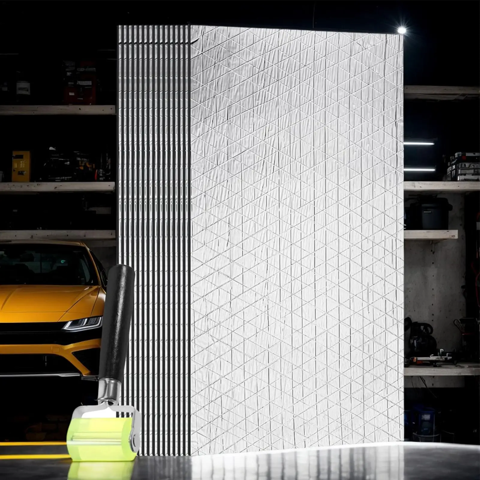 

Sound Dampening Car Adhesive Sound Shield Insulation Dampening Mat Acoustic Muffler Panels For Roof SUV Trunk Automotive Walls