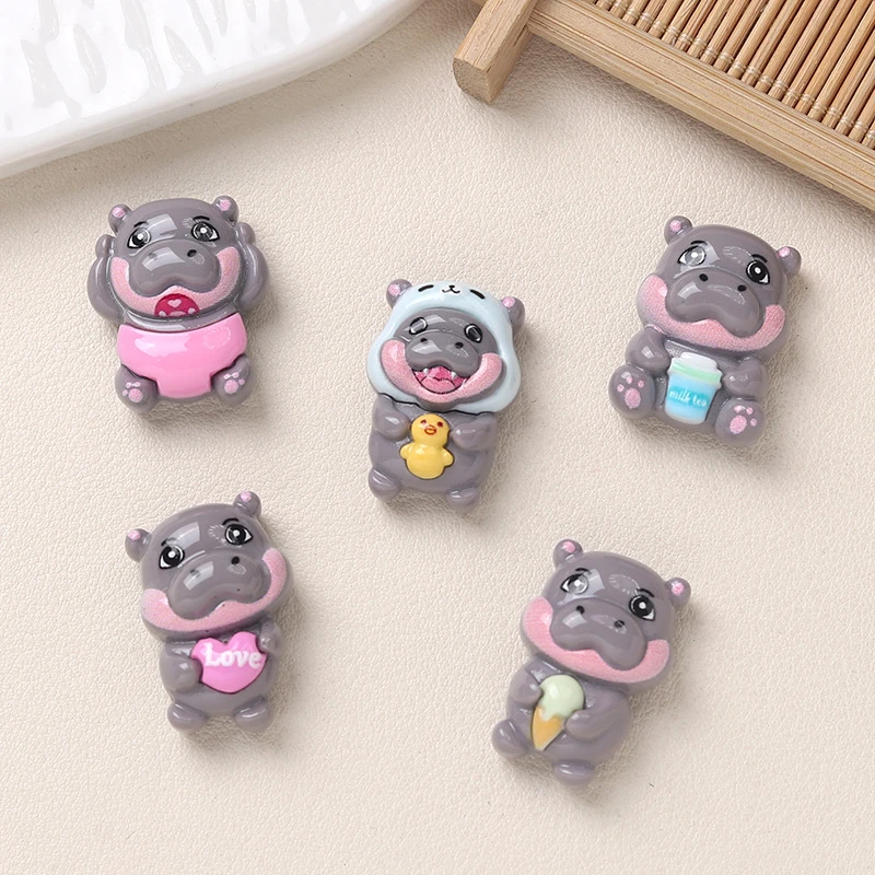 JIBBITZ Cute Hema Series DIY Removable Shoe Charms For Crocs Resin Material DIY Shoe Decorations Party Gift Favors