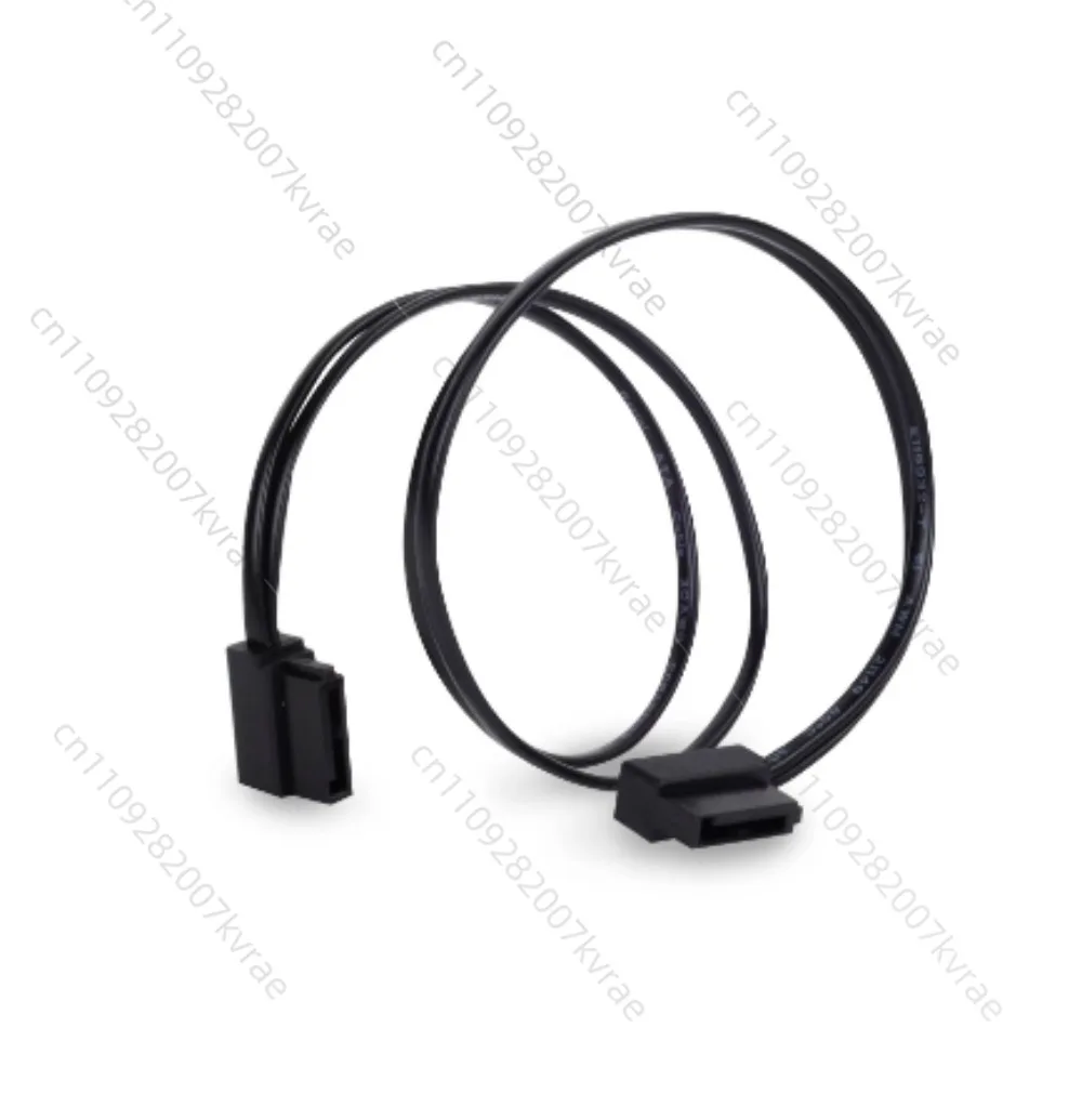 CP11 SATA Cable Lateral 90 Degree Angled SATA Connector 6Gb/s 30cm Black Color Ultra Thin