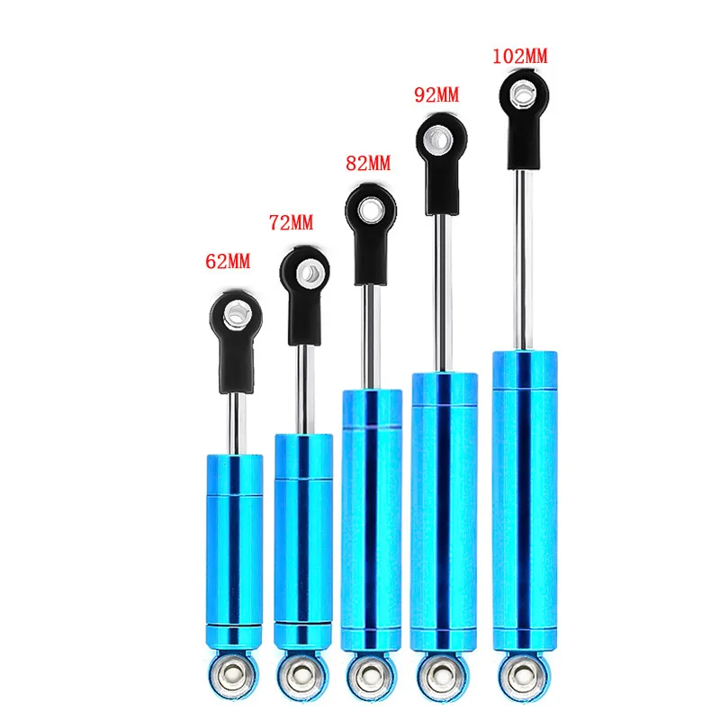 4Pcs Car Built-in Spring 62/72/82/92/102mm Shock Absorber Damper For 1/10 RC Crawler Axial SCX10 90046 TRX-4 D90 MST Redcat