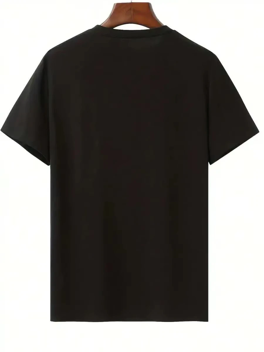 Men Oversized Streetwear T‑Shirt Abstract Camo Ape Head Graphic Print Casual Short Sleeve Loose Hip‑Hop Male Tee Tops