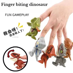 New Jurassic Finger Biting Dinosaur Model Toys Multi Joint Movable Tyrannosaurus Rex Canglong Finger Biting Dinosaurt Toys Gifts