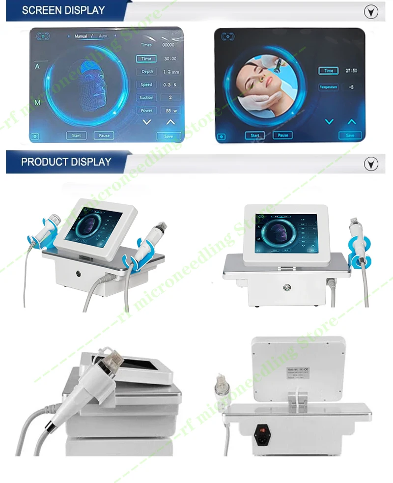 

Upgrade RF score with cold hammer facial lift and firmness, remove acne scars and stretch marks, suitable for salons and familie