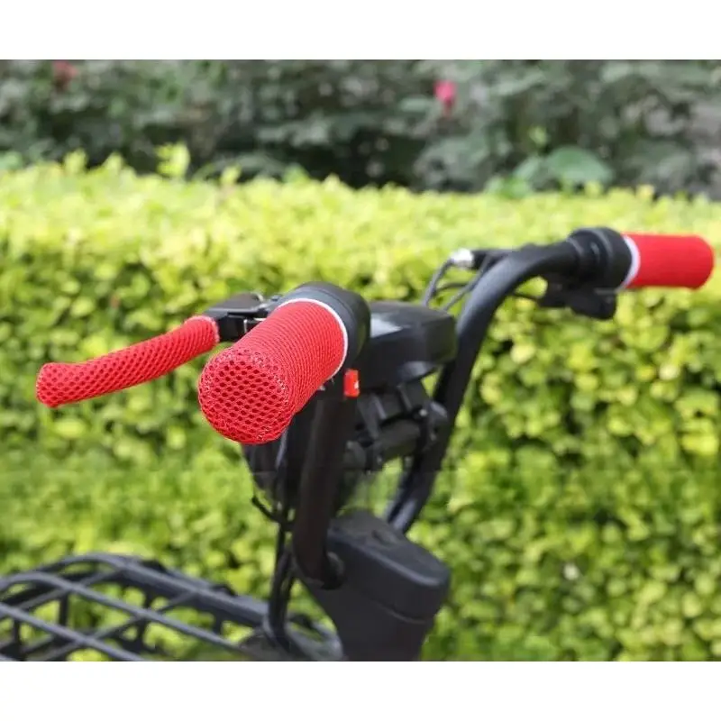 4Pcs Breathable Handlebar Covers For Motorcycle Universal Summer Sweatproof Anti Slip Brake Clutch Lever Soft Cover Decorative