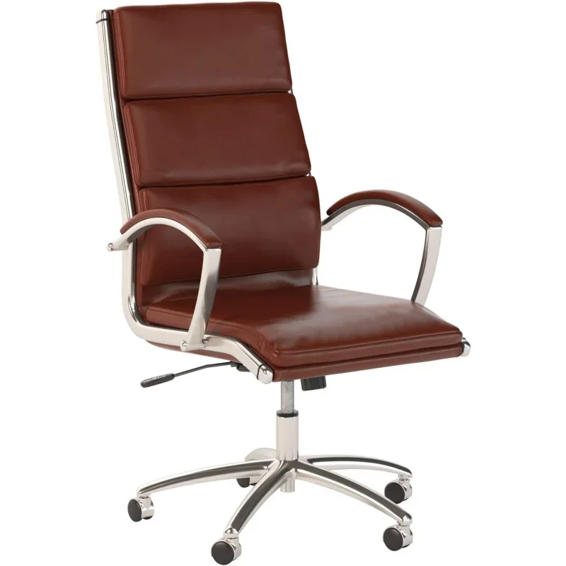 

Bush Business Furniture Modelo Chair, Single Item, Harvest Cherry Leather