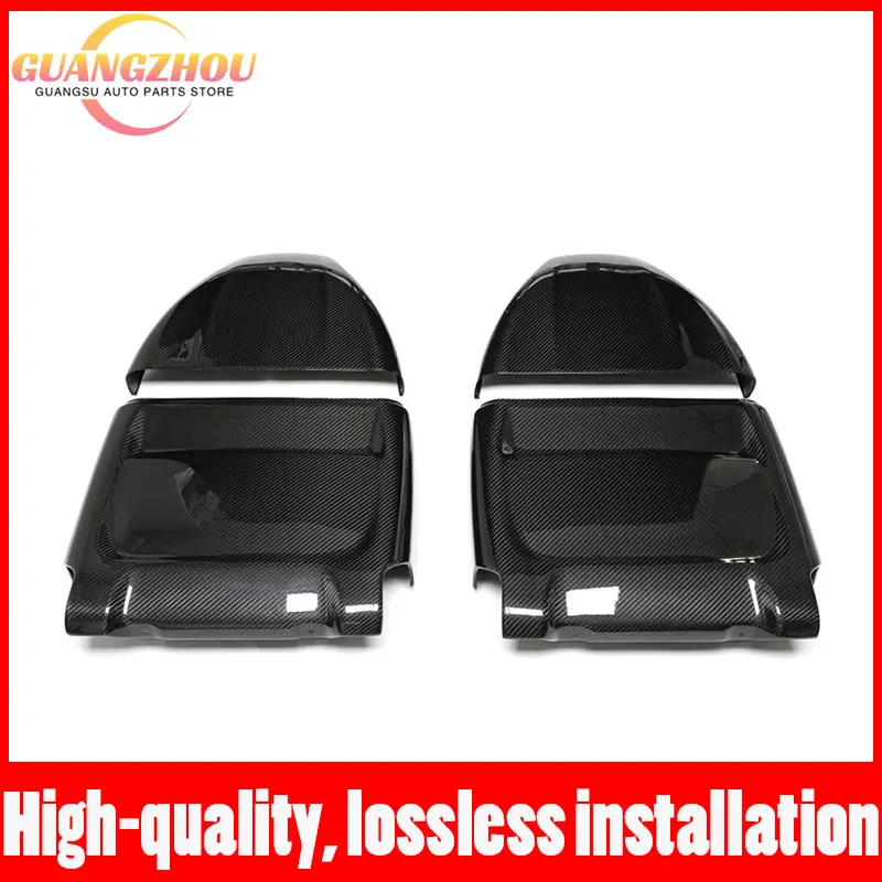 Dry Carbon Fiber Seat Back Covers Car interior Seat Backrest Decoration Panel Sticker For BMW F90 M5 F95 X5M F96 X6M 2018-IN