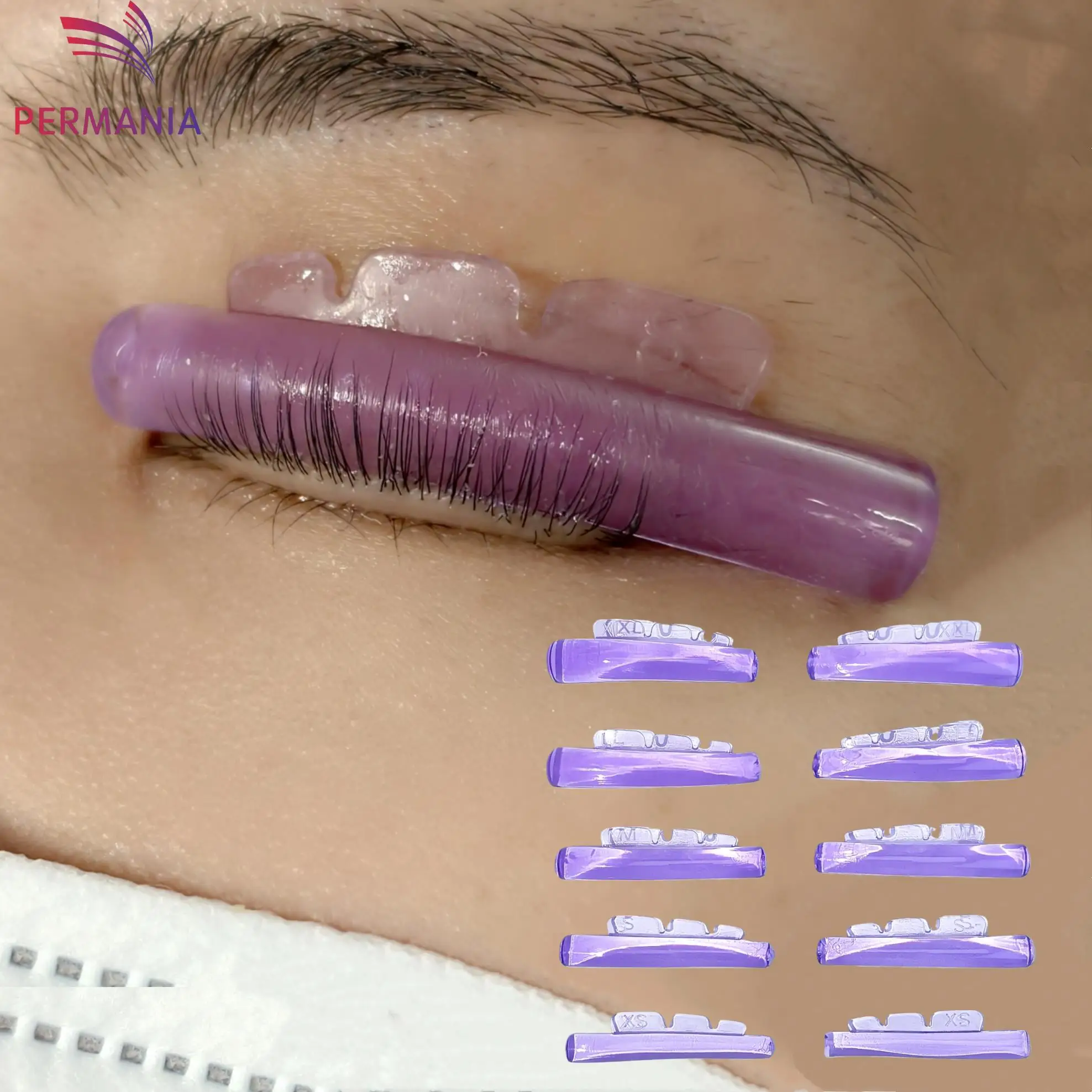 

PERMANIA 5 пар силиконовых подушечек для наращивания ресниц в форме ракушки в форме короны, подушечка для завивки ресниц, самоклеящиеся ресницы с кальмарами для прививки ног