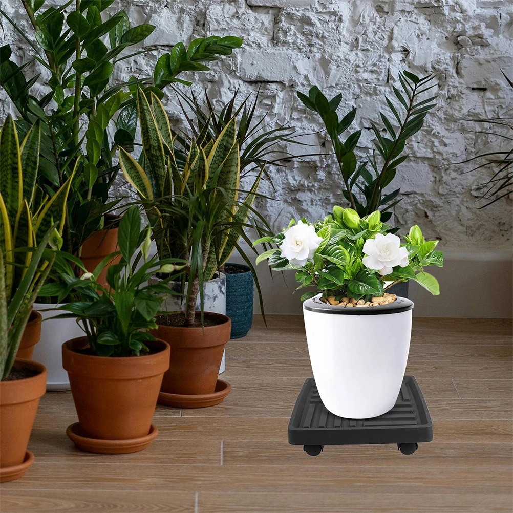 

Mobile Plant Pot Holder St Heavy Duty Flowerpot Tray Wheels Rolling Base Breathing Design Waterproof Planter Trays Indoor Plants