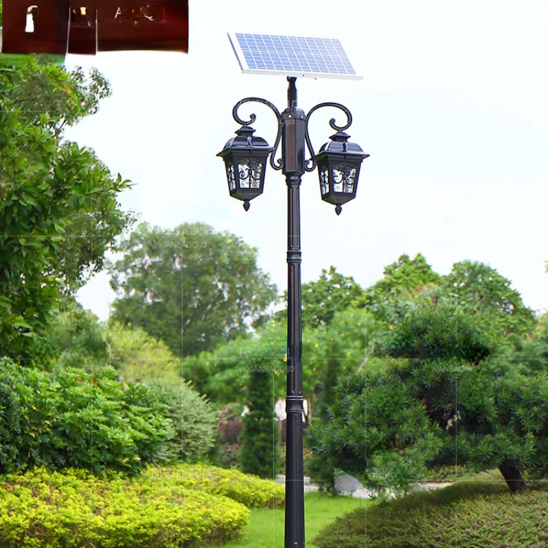 Landscape lights, outdoor courtyards, 3-meter high pole community, garden villas, outdoor solar super bright street lights